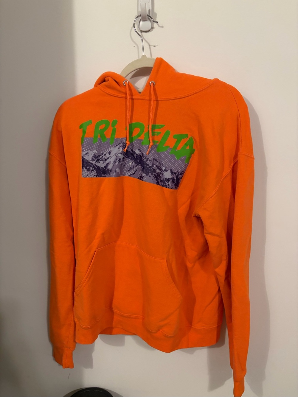 Tri Delta Orange Graphic Hoodie